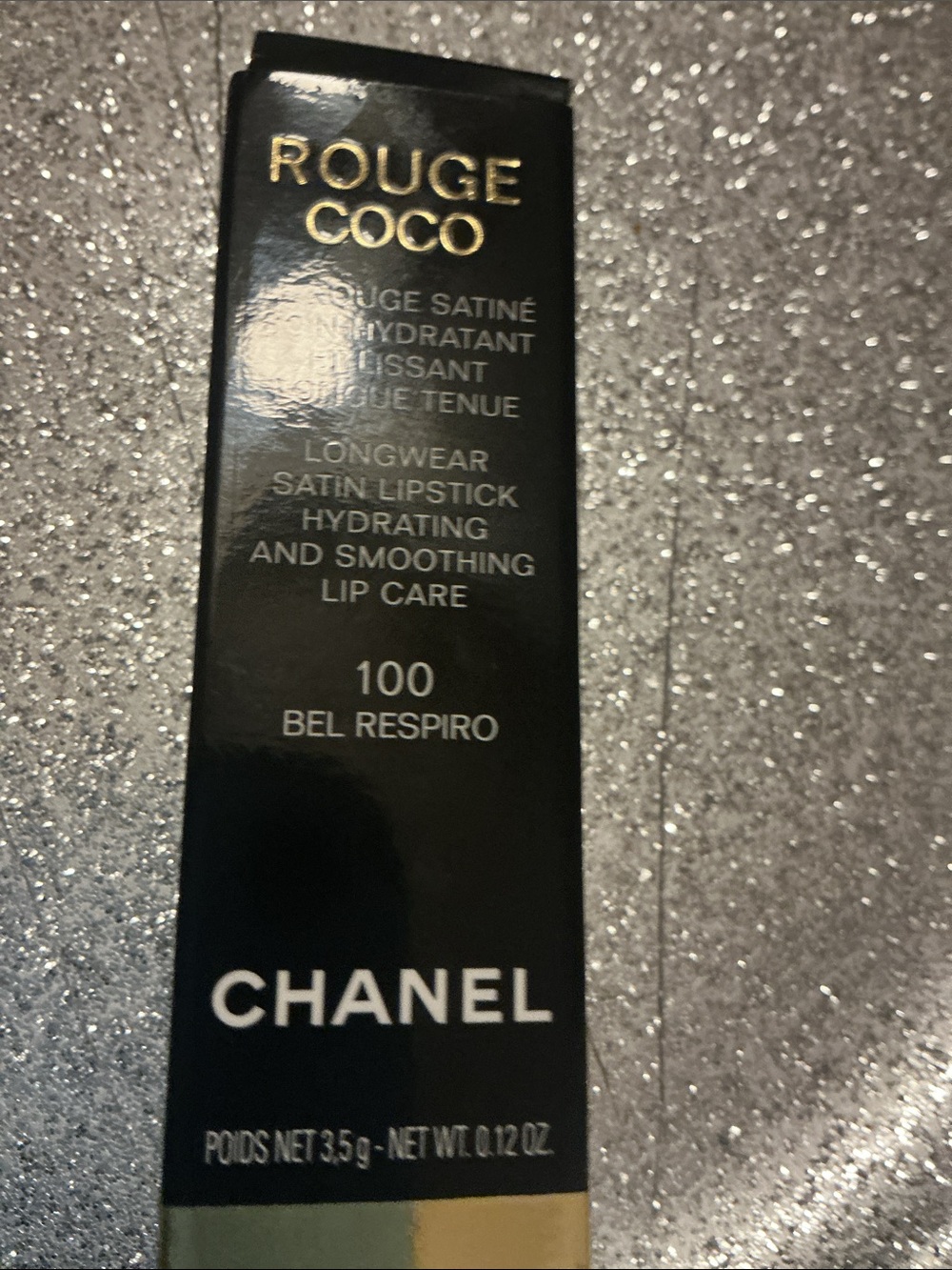 Chanel Rouge Coco Satin Lipstick 100 Bel Respiro - Packaging